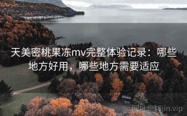 天美密桃果冻mv完整体验记录：哪些地方好用，哪些地方需要适应