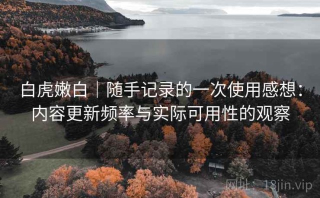 白虎嫩白｜随手记录的一次使用感想：内容更新频率与实际可用性的观察