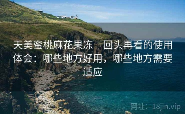 天美蜜桃麻花果冻｜回头再看的使用体会：哪些地方好用，哪些地方需要适应