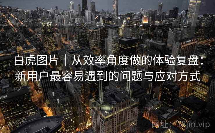 白虎图片｜从效率角度做的体验复盘：新用户最容易遇到的问题与应对方式