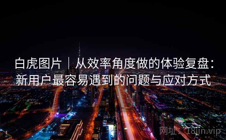 白虎图片｜从效率角度做的体验复盘：新用户最容易遇到的问题与应对方式