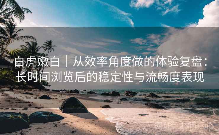 白虎嫩白｜从效率角度做的体验复盘：长时间浏览后的稳定性与流畅度表现
