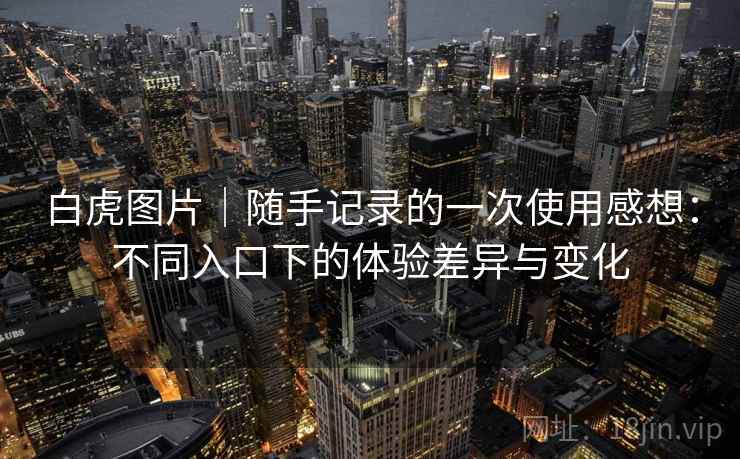 白虎图片｜随手记录的一次使用感想：不同入口下的体验差异与变化