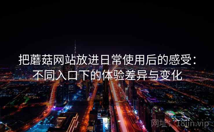 把蘑菇网站放进日常使用后的感受：不同入口下的体验差异与变化
