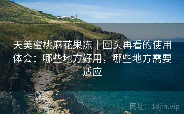 天美蜜桃麻花果冻｜回头再看的使用体会：哪些地方好用，哪些地方需要适应
