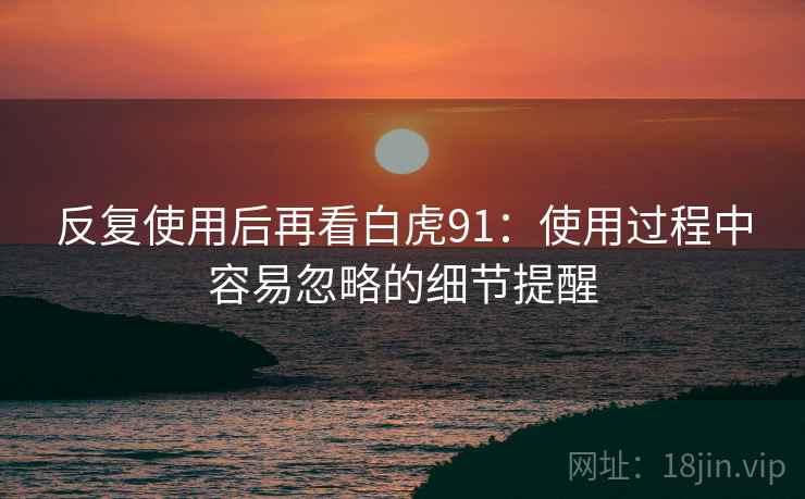 反复使用后再看白虎91:使用过程中容易忽略的细节提醒 反复使用后再看白虎91:使用过程中容易忽略的细节提醒