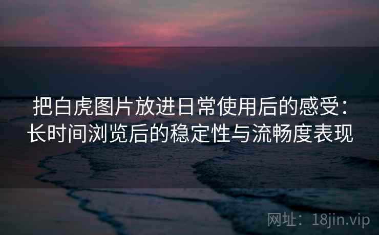 把白虎图片放进日常使用后的感受：长时间浏览后的稳定性与流畅度表现