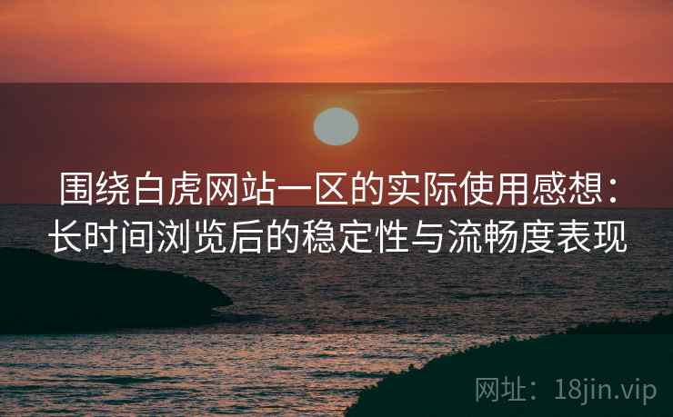 围绕白虎网站一区的实际使用感想:长时间浏览后的稳定性与流畅度表现 围绕白虎网站一区的实际使用感想:长时间浏览后的稳定性与流畅度表现
