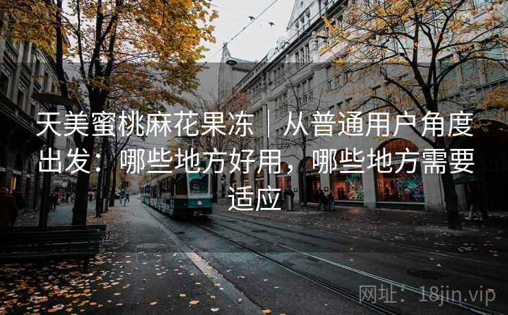 天美蜜桃麻花果冻|从普通用户角度出发:哪些地方好用,哪些地方需要适应 天美蜜桃麻花果冻|从普通用户角度出发:哪些地方好用,哪些地方需要适应